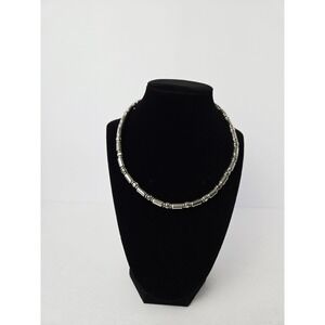 Panama Jack Men's Choker Gun Metal Beaded Necklace Jewelry beach